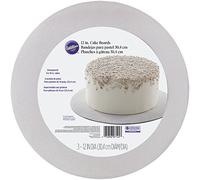 Wilton Round Glitter Cake Boards, Silver, Pack of 3