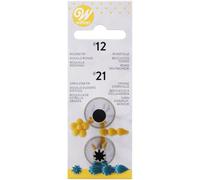 Wilton Round Piping Tip #12 and Open Star Piping Tip #21 Set