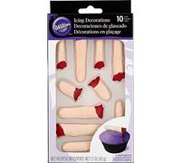 Wilton Royal Icing Decorations 10/Pkg-Chopped Fingers, Other, Multicoloured, 3.9 x 12.16 x 22.32 cm