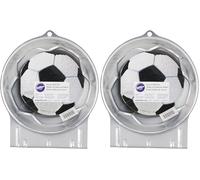 Wilton Soccer Ball Cake Tin, 22cm x 9cm (8.75in x 3.5in) (Pack of 2)