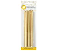 Wilton Tall Birthday Candles, Gold, Pack of 12 2811-8948
