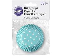 Wilton Teal Dots Baking Cases, Standard, pack of 75