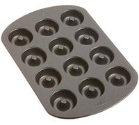 Wilton W2390 Doughnut Baking Tin, Non Stick, Medium, 12 Hole, Black