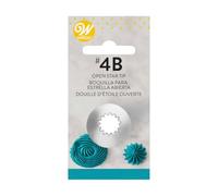 Wilton W418-4400 Open Star Tip, 4B Carded, Steel, ZJ3670, Silver