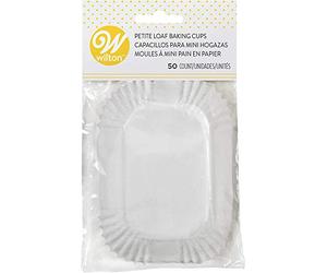 Wilton White Baking Cases, Petite Loaf, Pack of 50