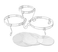 Wilton White Scrolled Cake and Dessert Stand Set, Wedding Cake Display