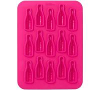 Wilton Wine Bottle Chocolate/Candy Mould, Silicone, Pink, 15 Holes