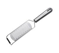Wiltshire Aspire Fine Hand Grater, Stainless Steel, Grating Chocolate | for Cheese, Fine Etched Super Sharp Blade, Zester, Anti-Slip Soft Touch Handle, Grey & Silver, 32x7x2.5cm