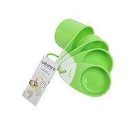 Wiltshire Classic Measuring Cups, Set of 4, Nest of Cups, Stackable with Loop, 1/4 1/3 1/2 & 1 Cup, 12.5x7.5x7cm, Green