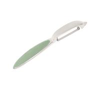 Wiltshire Colour Rush Swivel Peeler, Chrome Plated, Anti-Slip Comfortable Soft Grip Handle, Sharp Stainless Steel Blade, Potato Peeler, Fruit, Carrot, Apple, Heavy Duty & Durable, Moss, 16.5x2.2cm