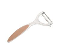 Wiltshire Colour Rush Y-Peeler, Chrome Plated, Anti-Slip Comfortable Soft Grip Handle, Sharp Stainless Steel Blade, Potato Peeler, Fruit, Carrot, Apple, Heavy Duty & Durable, Mocha, 15x6.5x1.2cm