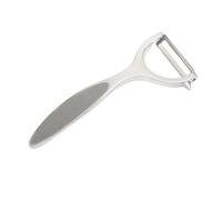Wiltshire Colour Rush Y-Peeler, Chrome Plated, Anti-Slip Comfortable Soft Grip Handle, Sharp Stainless Steel Blade, Potato Peeler, Fruit, Carrot, Apple, Heavy Duty & Durable, Grey, 15x6.5x1.2cm