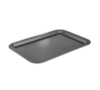 Wiltshire Easybake Deep Pan Pizza Tray Crisper, Non-Stick PFAS Free Large Pan, Solid Base, Dishwasher Safe, Carbon Steel, Easy Clean Oven Safe, Even Cooking and Crisp Results 33x2.5cm, Grey