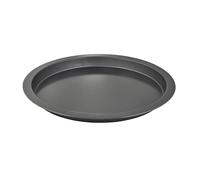Wiltshire Easybake Deep Pan Pizza Tray Crisper, Non-Stick PFAS Free Large Pan, Solid Base, Dishwasher Safe, Carbon Steel, Easy Clean Oven Safe, Even Cooking and Crisp Results 33x2.5cm, Grey