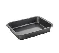 Wiltshire Easybake Deep Roasting Tray, Medium Pan Roaster for Meat, Vegetables Sunday Dinners, Tray Bakes, Non-Stick PFAS Free, Dishwasher Safe, Carbon Steel, Oven Safe, Even Cooking, 32x25x6cm, Grey