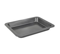 Wiltshire Easybake Large Roasting Tray, Pan Roaster for Meat, Vegetables Sunday Dinners, Tray Bakes, Non-Stick PFAS Free, Dishwasher Safe, Carbon Steel, Oven Safe, Even Cooking, 36.5x26.5x4.5cm, Grey