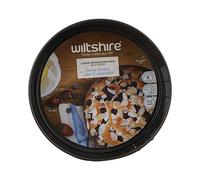 Wiltshire Easybake Large Springform Round Cake Tin, Removable Bottom Cheesecake Pan, Easy Release for Baking, Non-Stick PFAS Free, Dishwasher Safe, Carbon Steel, Easy Clean, 25x25x6.5cm, Grey