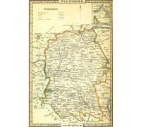 Wiltshire England Map Journal: Vintage Map Notebook