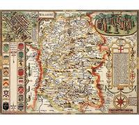 Wiltshire Historical Map 1000 Piece Jigsaw Puzzle (1610). Free print!