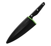 Wiltshire Staysharp Triple Rivet Multi-Purpose Cooks Knife 20cm, Stainless Steel Sharp Blade for Chopping Cutting & Slicing, Built-in Sharpener, Slim Scabbard, Ergonomic Triple Rivet Handle