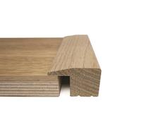 Wiltshire Wood Flooring Supplies L-Section - Solid Oak Threshold - Lacquered - 20mm - 2.4M Length