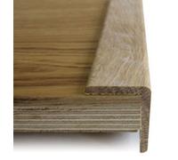 Wiltshire Wood Flooring Supplies Solid Oak Flooring L-Bead 39 X 29mm - 2.4M Lengths - Lacquered