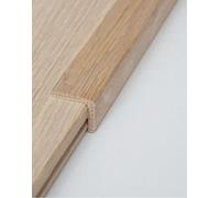 Wiltshire Wood Flooring Supplies Solid Oak L-Bead 24 X 19mm - 0.9M Length - Lacquered
