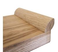 Wiltshire Wood Flooring Supplies Solid Oak Quadrant Beading - Lacquered - 19X19mm - 2.4M Lengths - Pack Of 5