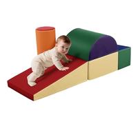 Wilwolfer Indoor Soft Play Equipment for Toddlers: 5 PCS PU Leather Baby Soft Play Set for Climbing and Crawling - Foam Blocks Toys Cylinder Set for Kids Motor Development