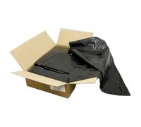 Wim Sak 100x Super Heavy Duty Compactor Sacks - 30kg Capacity, 270 Gauge, 160 Litre Black Bin Bags, 20 x 34 x 47 Inch XL Refuse Sacks, Black bin bags