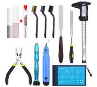 WiMas 35PCS 3D Printer Accessories Tool Kit, 3D Print Tool Kit Debur Tool, Cleaning and Removal Tool with Storage Bag for Cleaning, Printing, Finishing and 3D Printer