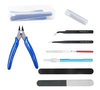 WiMas 9PCS Universal Gundam Model Tools Kit, Hobby Building Craft Set with A Plastic Box for Basic Model Building Repairing and Fixing