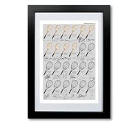 Wimbledon Champions 1964-2025 Winners signed poster print framed picture photo autograph gift Andy Murray Novak Djokovic Rafael Nadal Roger Federer Carlos Alcaraz (A4 framed & mounted)