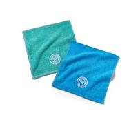 Wimbledon Official Championship 2025 Face Cloths | 2 Pack | Classic Colours | Aqua and Sky Blue | 30cm x 30cm