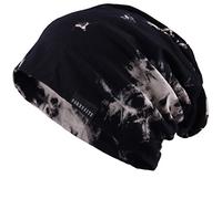 Wimdream Mens Slouchy Beanie Hat Thin Baggy Summer Skull Cap - Black - M