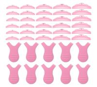wimony 30 Pairs Silicon lash Lift Shields with 10 Y Lash Comb, Reusable Lash Lift Tool for Eyelash Lift kit with 5 Sizes Lash Lift Pads, Makeup Beauty Curler Perm Pad Tool