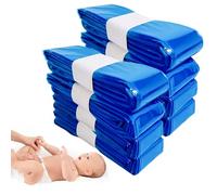 wimony 8pcs Nappy Bin Refill Bags,Plastic Diaper Pail Bags Twist And Click Refills Cassettes, Maximum Capacity of 280 Nappies,Compatible with Angelcare, Tommee Tippee and Spross Refill Cassettes