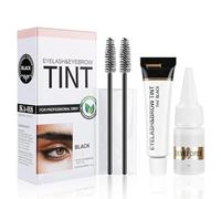 wimony Eyebrow Tint Kit, 2-In-1 Eye Brow Tint Kits, Lash Tint Kit, Lasting for 6 Weeks Diy Hair Dying for Salon (7ml Black)