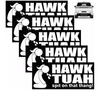 wimony Hawk Tush Spit on That Thing Stickers, 5PCS Waterproof Vinyl Cartoon Stickers for Car, Skateboard, Suitcase, Laptop, Backpack, Brown