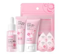 WIMONY Skincare Gift Set 3PCS with 4PCS Mini Travel Kit For Teenage Girls,Serum,Eye Serum,Essence Cream,Facial Care Travel Kit,Mild And Non-Irritating Face Care Kids Skin Care Products