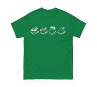Wimpy Kid Faces T-Shirt - Movie Diary Themed Cartoon Characters Boys Girls Funny Sarcastic Gift Inspired by World Book Day Unisex Kids Adults Top (Kelly Green, 7 Years)
