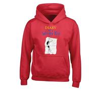 Wimpy Kid Hoodie, Book Lover Movie Diary Themed Hoodie Boys Girls Funny Cartoon Gift Inspired By World Book Day Unisex Kids Adults Top(S, Red)