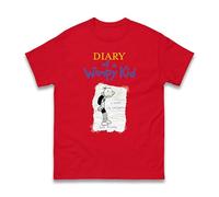Wimpy Kid T-Shirt, Book Lover Movie Diary Themed T-Shirt, Boys Girls Funny Cartoon Gift Inspired by World Book Day Unisex Kids Adults Top (Red, 9 Years)