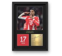 Win FC Michael Olise A4 Framed Photo Display- Gift Bayern Munich