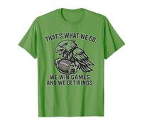 Win Games Get Rings Football Fan Victory T-Shirt