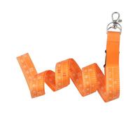 WIN TAPE Lanyard Tape Measure can Measure 40in 101cm,Comfortable Cloth Tape Measure for ID Badge Holders and Measure, Orange, 1 m