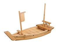 WINAKUI Wooden Sushi Boat Serving Tray, 24 Inch Sushi Plate for Restaurant or Home, Large Size Sushi Tray Serving Boat Plate for Restaurantware (61cm / 24inch)