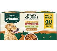 Winalot 2 x Dog Food Pouches Mixed in Gravy 40 x 100 g