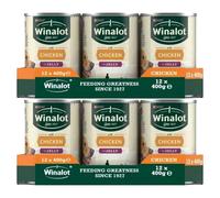 Winalot Adult Dog Chicken in Jelly Wet Food Can - 400g x 24 Pack