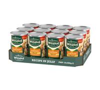 WINALOT Classics Mixed in Jelly Chicken Wet Dog Food 400g × 12 × 1